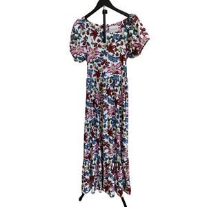 Smith & Quinn Abstract Garden Maxi Dress (Sz M)
